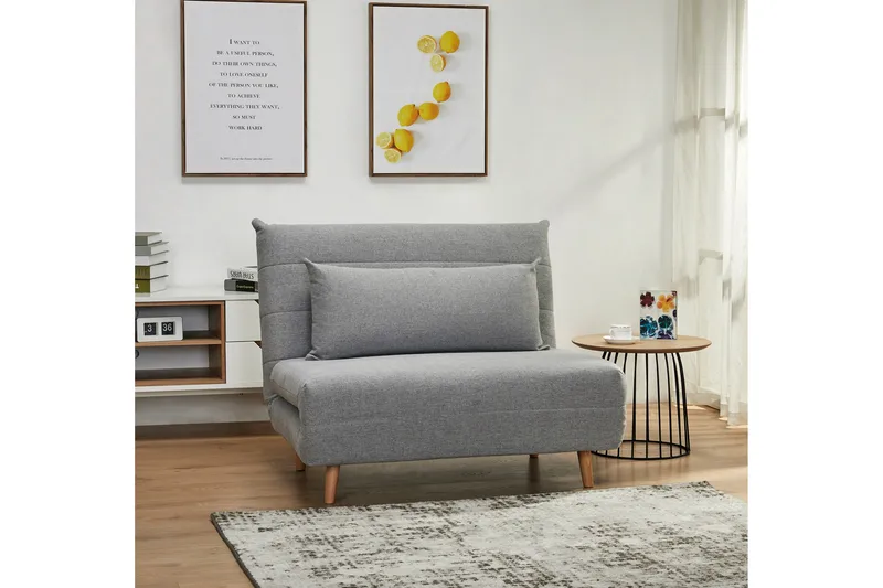 Clandulla Bäddfåtölj - Grå/Trä/Natur - Möbler - Fåtölj & stolar - Fåtölj - Bäddfåtölj