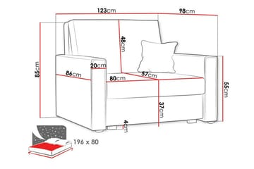Denegal Bäddfåtölj beige - Möbler - Fåtölj & stolar - Fåtölj - Bäddfåtölj