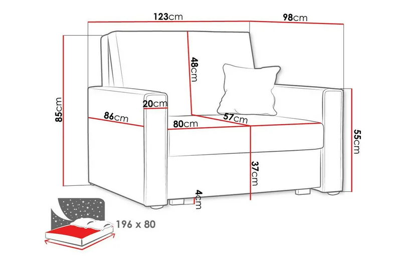 Denegal Bäddfåtölj Brown - Möbler - Fåtölj & stolar - Fåtölj - Bäddfåtölj