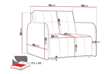 Denegal Bäddfåtölj Brown/Beige - Möbler - Fåtölj & stolar - Fåtölj - Bäddfåtölj