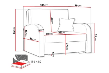 Denegal Bäddfåtölj - Brun - Möbler - Fåtölj & stolar - Fåtölj - Bäddfåtölj