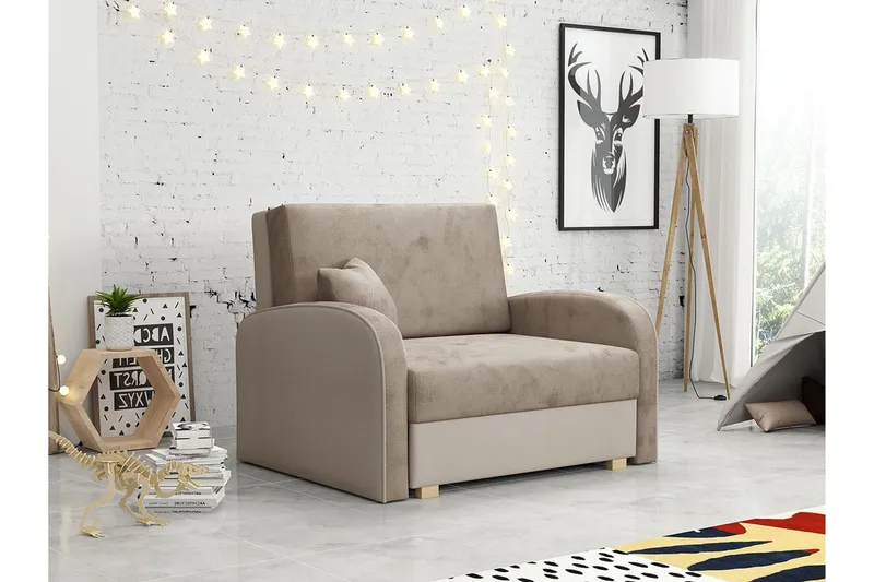 Denegal Bäddfåtölj - Brun - Möbler - Fåtölj & stolar - Fåtölj - Bäddfåtölj