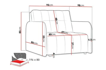 Denegal Bäddfåtölj Light grey/Dark grey - Möbler - Fåtölj & stolar - Fåtölj - Bäddfåtölj