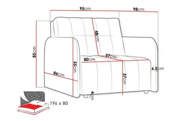 Denegal Bäddfåtölj Light grey/Dark grey - Möbler - Fåtölj & stolar - Fåtölj - Bäddfåtölj