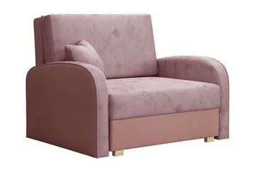Denegal Bäddfåtölj NO_BRAND Light pink - Möbler - Fåtölj & stolar - Fåtölj - Bäddfåtölj