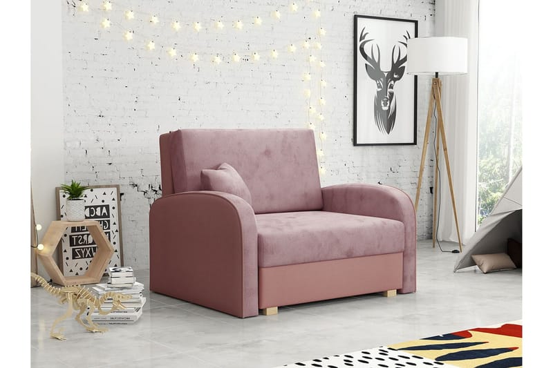 Denegal Bäddfåtölj NO_BRAND Light pink - Möbler - Fåtölj & stolar - Fåtölj - Bäddfåtölj