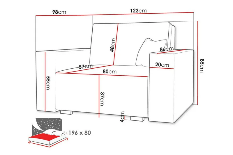 Denegal Bäddfåtölj - Möbler - Fåtölj & stolar - Fåtölj - Bäddfåtölj