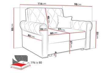 Denegal Bäddfåtölj - Möbler - Fåtölj & stolar - Fåtölj - Bäddfåtölj