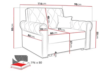 Denegal Bäddfåtölj - Möbler - Fåtölj & stolar - Fåtölj - Bäddfåtölj