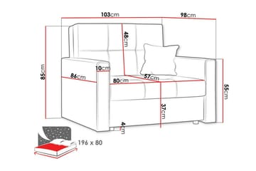 Denegal Bäddfåtölj - Möbler - Fåtölj & stolar - Fåtölj - Bäddfåtölj
