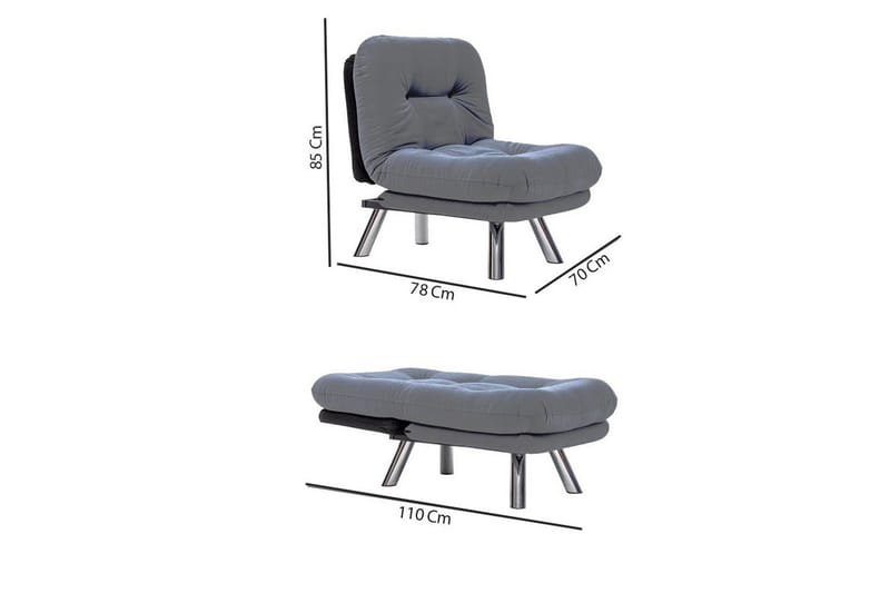 Kingaroy Bäddfåtölj - Ljusgrå - Möbler - Fåtölj & stolar - Fåtölj - Bäddfåtölj
