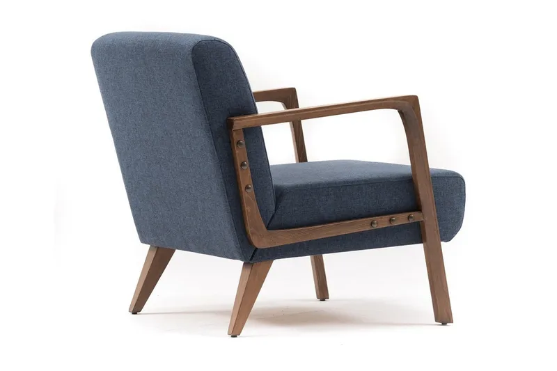 Barrion Fåtölj med Armstöd - Blå - Möbler - Fåtölj & stolar - Fåtölj