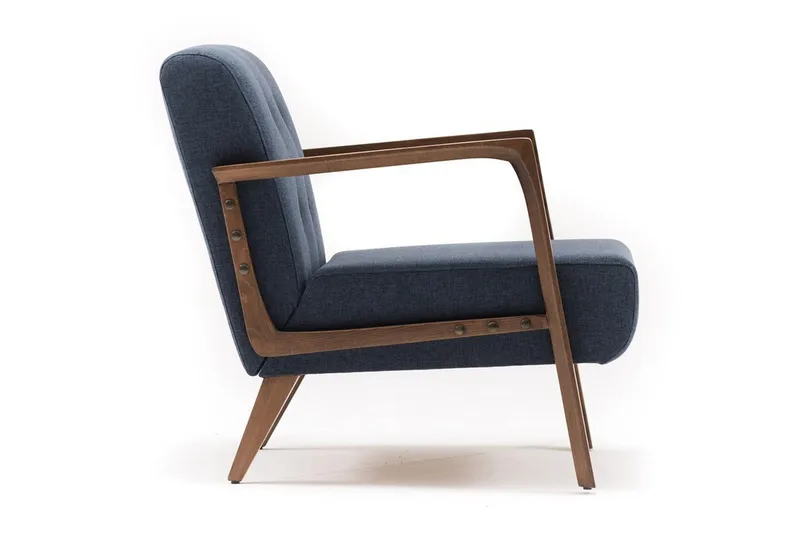 Barrion Fåtölj med Armstöd - Blå - Möbler - Fåtölj & stolar - Fåtölj