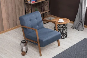 Barrion Fåtölj med Armstöd - Blå - Möbler - Fåtölj & stolar - Fåtölj