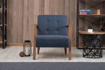 Barrion Fåtölj med Armstöd - Blå - Möbler - Fåtölj & stolar - Fåtölj