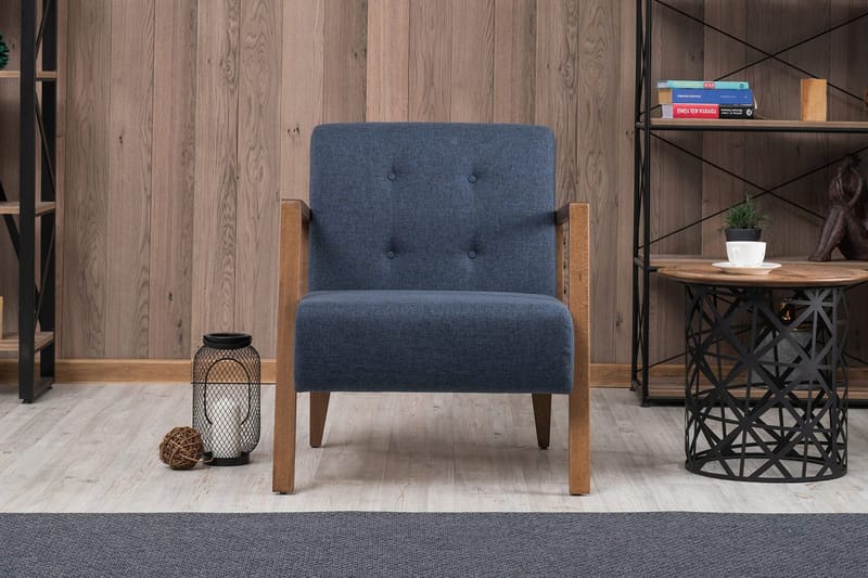 Barrion Fåtölj med Armstöd - Blå - Möbler - Fåtölj & stolar - Fåtölj