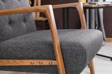 Barrion Fåtölj med Armstöd - Grå - Möbler - Fåtölj & stolar - Fåtölj