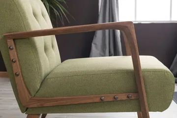 Barrion Fåtölj med Armstöd - Grön - Möbler - Fåtölj & stolar - Fåtölj