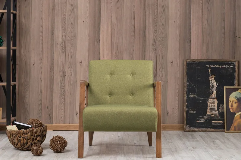 Barrion Fåtölj med Armstöd - Grön - Möbler - Fåtölj & stolar - Fåtölj