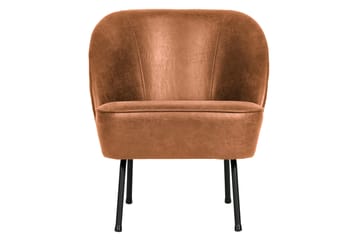 Bastien Retro Fåtölj i Läder - Cognac - Möbler - Fåtölj & stolar - Fåtölj