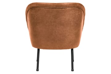Bastien Retro Fåtölj i Läder - Cognac - Möbler - Fåtölj & stolar - Fåtölj