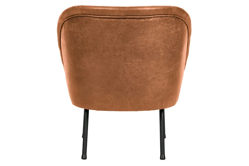 Bastien Retro Fåtölj i Läder - Cognac - Möbler - Fåtölj & stolar - Fåtölj