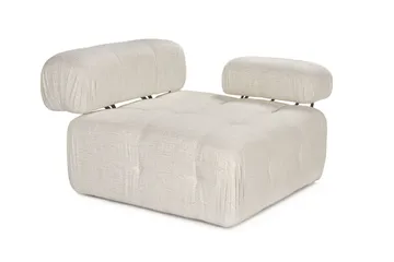 Belgin Högermodul / Fåtölj med utfällbara armstöd och ryggstöd - Cream - Möbler - Fåtölj & stolar - Fåtölj