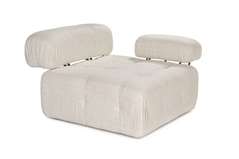 Belgin Högermodul / Fåtölj med utfällbara armstöd och ryggstöd - Cream - Möbler - Fåtölj & stolar - Fåtölj