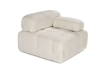 Belgin Högermodul / Fåtölj med utfällbara armstöd och ryggstöd - Cream - Möbler - Fåtölj & stolar - Fåtölj