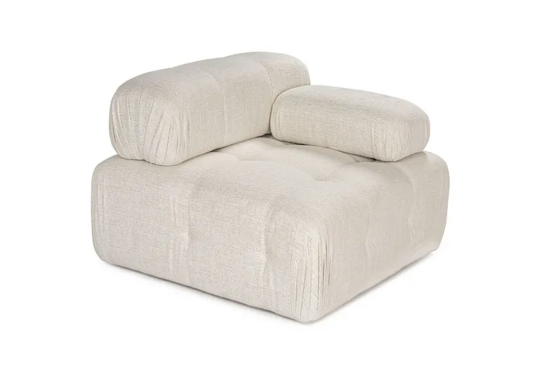 Belgin Högermodul / Fåtölj med utfällbara armstöd och ryggstöd - Cream - Möbler - Fåtölj & stolar - Fåtölj