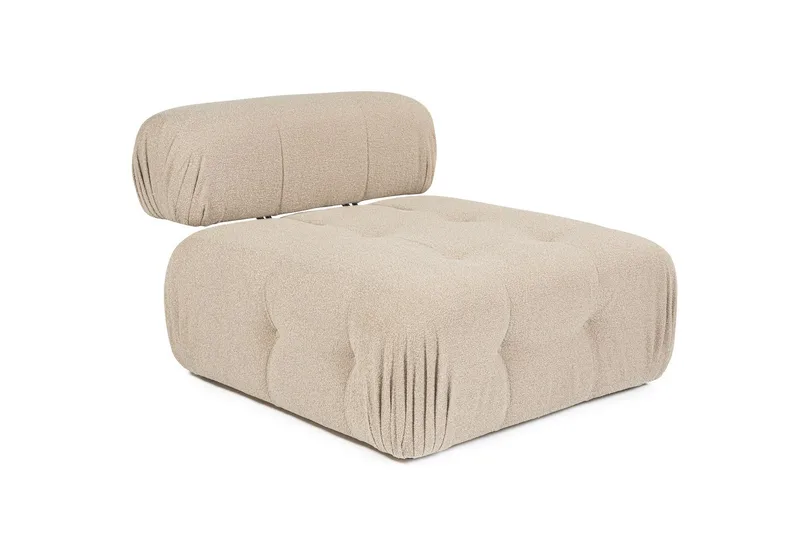 Belgin Mittmodul / Fåtölj med utfällbart ryggstöd - Peach - Möbler - Soffa - Modulsoffa - Mittmodul