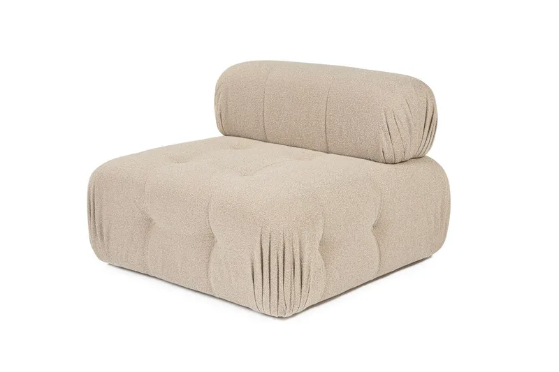 Belgin Mittmodul / Fåtölj med utfällbart ryggstöd - Peach - Möbler - Soffa - Modulsoffa - Mittmodul