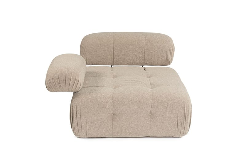Belgin Vänstermodul / Fåtölj med utfällbara armstöd och ryggstöd - Peach - Möbler - Fåtölj & stolar - Fåtölj