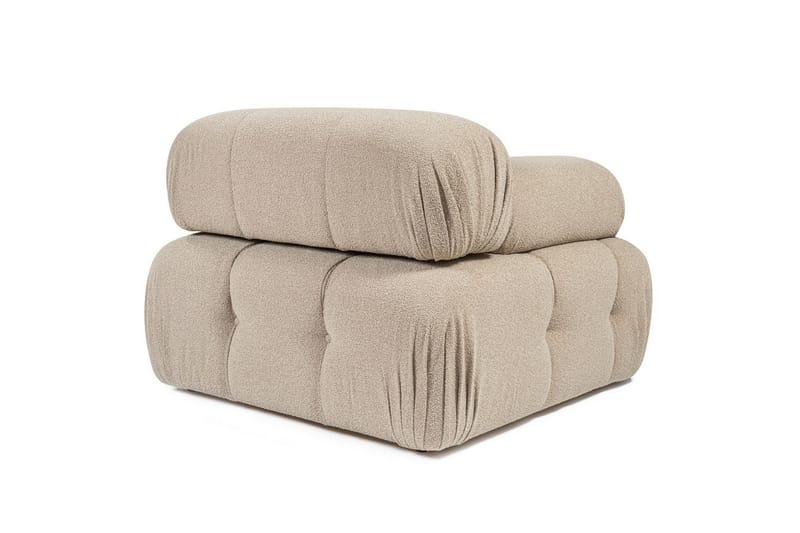 Belgin Vänstermodul / Fåtölj med utfällbara armstöd och ryggstöd - Peach - Möbler - Fåtölj & stolar - Fåtölj
