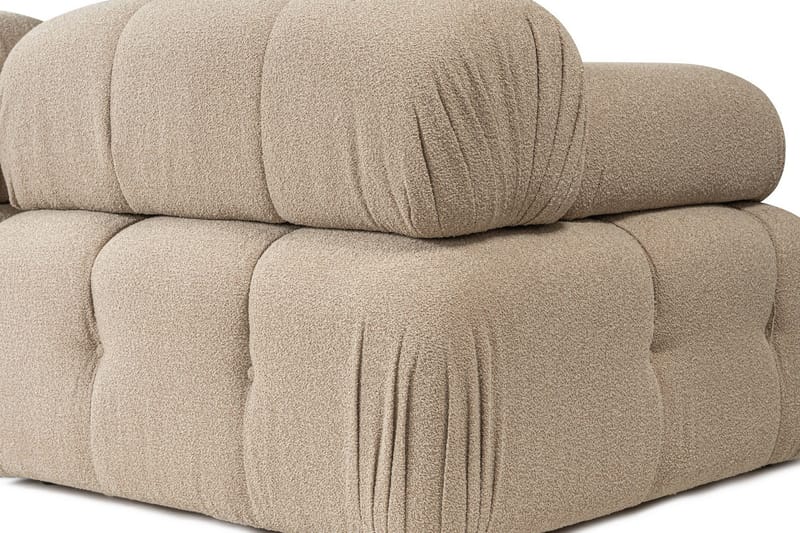 Belgin Vänstermodul / Fåtölj med utfällbara armstöd och ryggstöd - Peach - Möbler - Fåtölj & stolar - Fåtölj