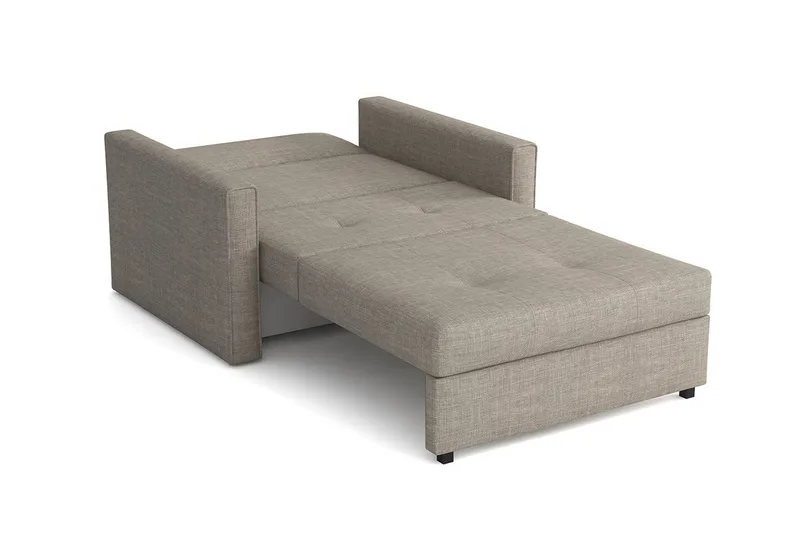 Bensbyn 2-sits Bäddsoffa 80x196 cm med Förvaring i Tyg - Grå - Möbler - Soffa - Bäddsoffa - 2 sits bäddsoffa