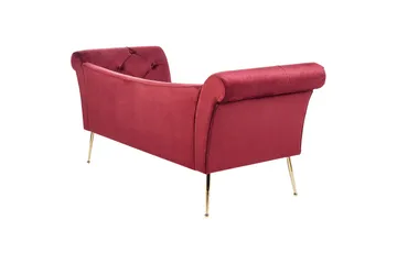 Bethely Schäslong 175 cm - Guld/Red - Möbler - Soffa - Dagbädd