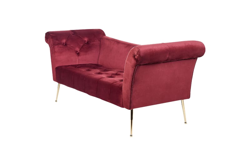 Bethely Schäslong 175 cm - Guld/Red - Möbler - Soffa - Dagbädd