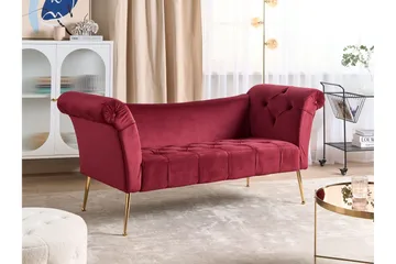 Bethely Schäslong 175 cm - Guld/Red - Möbler - Soffa - Dagbädd