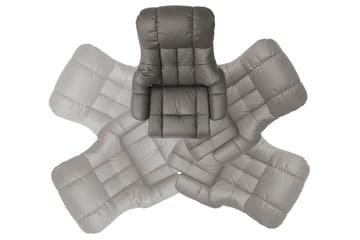 Calgary Reclinerfåtölj - Grå - Möbler - Fåtölj & stolar - Fåtölj - Biofåtölj & reclinerfåtölj