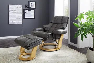 Calgary Reclinerfåtölj - Grå - Möbler - Fåtölj & stolar - Fåtölj - Biofåtölj & reclinerfåtölj