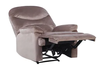 Ellov Fåtölj - Brungrå/Sammet - Möbler - Fåtölj & stolar - Fåtölj - Biofåtölj & reclinerfåtölj