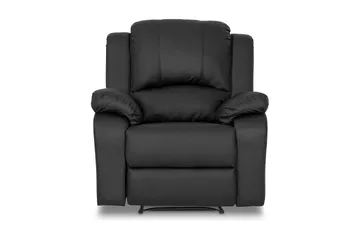 Norbo Skön Reclinerfåtölj Biofåtölj - Fällbar fåtölj i Konstläder - Vilfåtölj - Svart - Möbler - Fåtölj & stolar - Fåtölj - Biofåtölj & reclinerfåtölj