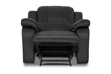 Norbo Skön Reclinerfåtölj Biofåtölj - Fällbar fåtölj i Konstläder - Vilfåtölj - Svart - Möbler - Fåtölj & stolar - Fåtölj - Biofåtölj & reclinerfåtölj