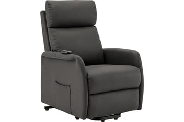 Reclinerfåtölj Abborr - Tyg/Antracit - Möbler - Fåtölj & stolar - Fåtölj - Biofåtölj & reclinerfåtölj