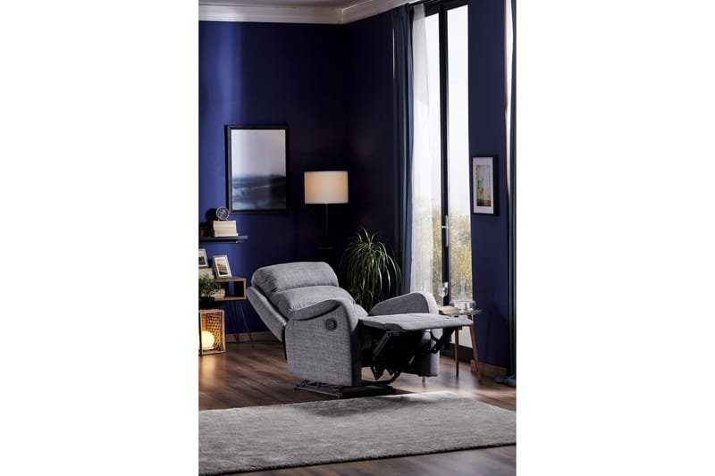 Reclinerfåtölj - Grå - Möbler - Fåtölj & stolar - Fåtölj - Biofåtölj & reclinerfåtölj