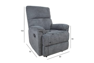 Reclinerfåtölj Gustav Grå - Möbler - Fåtölj & stolar - Fåtölj - Biofåtölj & reclinerfåtölj