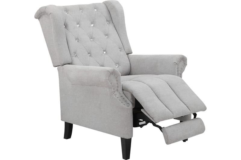 Reclinerfåtölj Junpa - Ljusgrå - Möbler - Fåtölj & stolar - Fåtölj - Biofåtölj & reclinerfåtölj