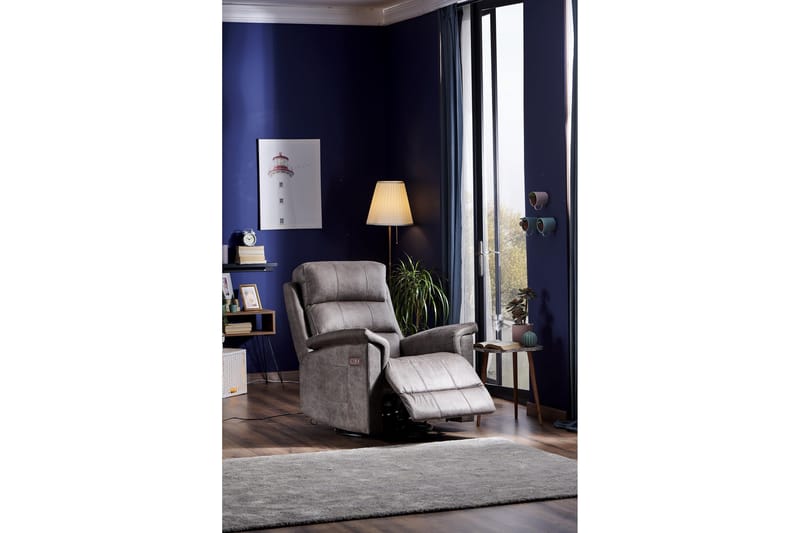 Reclinerfåtölj - Mörkbrun - Möbler - Fåtölj & stolar - Fåtölj - Biofåtölj & reclinerfåtölj