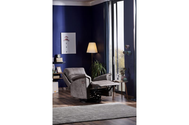 Reclinerfåtölj - Mörkbrun - Möbler - Fåtölj & stolar - Fåtölj - Biofåtölj & reclinerfåtölj